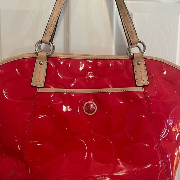 Coach Peyton Embossed Patent Pocket Handbag - Picture 16 of 16